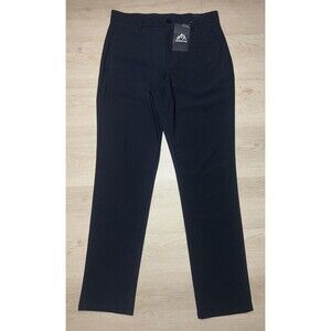 NWT Snowten Black Golf Pants 32x30 Straight Flat Front Dress Pants Comfort